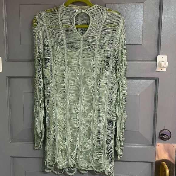 Zara Bloggers Favorite Openwork Knit Mini Dress Sz M Resort Wear Vacation Poolsi - Picture 2 of 7